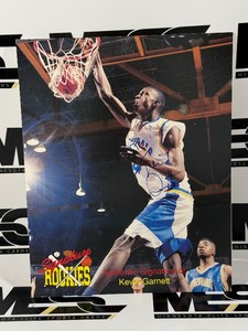 Kevin Garnett Autograph Signature Rookies Minnesota Timberwolves Basketball Card  Photo