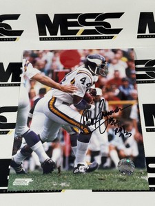 Chuck Foreman Autograph w ROY Inscription Minnesota Vikings Football Photo - #1