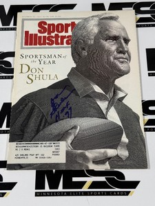 Don Shula Autograph w HOF Inscription Sports Illustrated Magazine