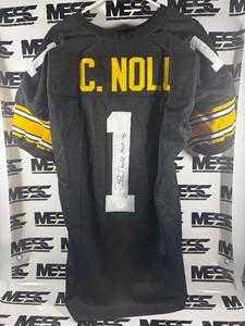 Chuck Noll Autograph w JSA Authenticity Pittsburgh Steelers Football Jersey