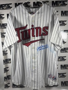 Jack Morris Autograph w 1991 WS MVP Inscription Minnesota Twins Gomez Baseball Jersey