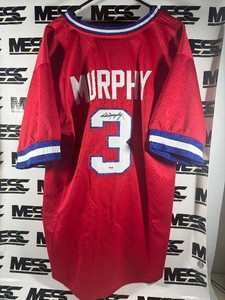 Dale Murphy Autograph w PSA DNA Authenticity Atlanta Braves baseball Jersey Size XL