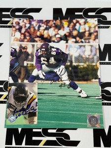 Randall McDaniel Autograph Photo and Football Card - Minnesota Vikings