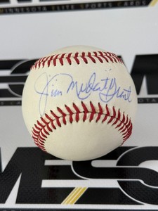 Jim Mudcat Grant Autograph Baseball - Minnesota Twins