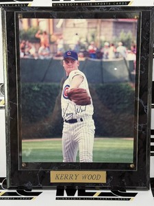 Kerry Wood Autograph Chicago Cubs Baseball Photo in Plaque