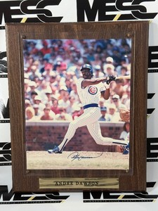 Andre Dawson Autograph Chicago Cubs Baseball Photo in Plaque