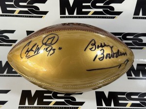 Bobby Bowden and Charlie Ward Autographed Wilson NFL Football - Florida State National Champions 1993