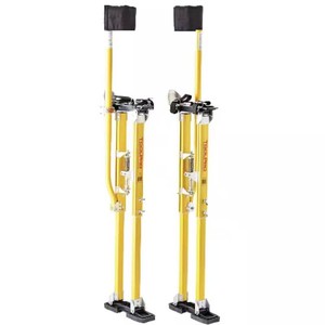 $618 48 in. to 64 in. Adjustable Magnesium Drywall Stilts with Soft Straps