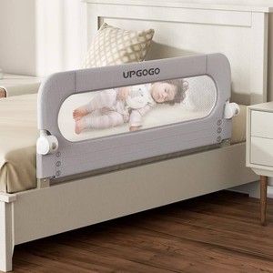 UPGOGO Folding Bed Rail for Toddlers, Grey, 43 L x 23.6 H