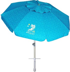 AMMSUN 7ft Heavy Duty High Wind Beach Umbrella with Sand Anchor & Tilt Sun Shelter UPF 50 Protection Outdoor Sunshade Umbrellas Carry Bag for Patio Garden Pool Backyard Teal