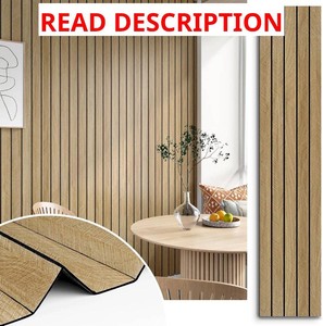Brown 3D Wood Slat Panels for Walls Acoustic Slat Wall Paneling