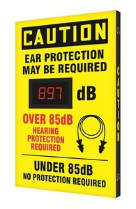 $295 AccuformNMC 20 x 12 Sound Decibel Meter Sign