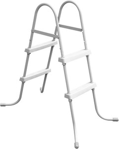 Above Ground Pool Ladder, 34 Pool Ladder, Swimming Pool Ladder,2-Step Frame Ladder, Suitable for Pools up to 34 inches deep Above Ground, Anti-Slip Feet & Steps