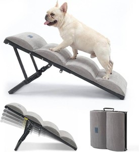 Veehoo Dog Ramp for Bed Couch Small Large Dogs, Foldable Pet Ramp 12-20 H