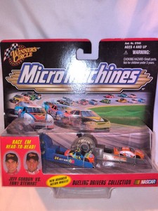 Vintage Micro Machines NASCAR Dueling Drivers Set Featuring Jeff Gordon and Tony Stewart