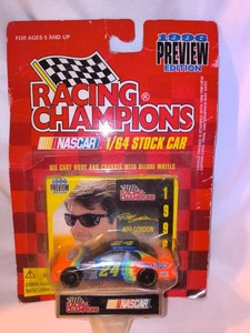 Vintage 1996 Racing Champions Preview Edition Jeff Gordon #24 DuPont 164 Diecast Stock Car