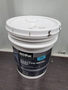 Cordovan Brown Premium Deep Base Semi-Gloss Direct-to-Metal InteriorExterior Paint, 5 Gallon  Behr  Model 323005  Est. Retail $207