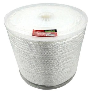 Solid Braided NylonPoly Rope, 516 In. x 600 Ft, White  Baron  Model 54012  Est. Retail $134
