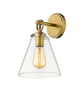 Harper 1-Light Wall Sconce (Rubbed Brass)  Z-Lite  Model 806-1S-RB  Est. Retail $186