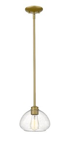 Amon 8-Inch Mini Pendant (Satin Gold)  Z-Lite  Model 722MP-SG  Est. Retail $110