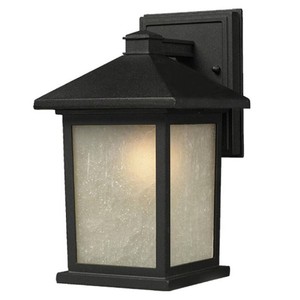 Holbrook 1-Light Outdoor Wall Light (Black)  Z-Lite  Model 507B-BK  Est. Retail $315