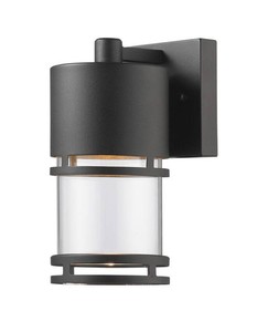 Luminata 8-Inch LED Outdoor Wall Light (Black)  Z-Lite  Model 553S-BK-LED  Est. Retail $163
