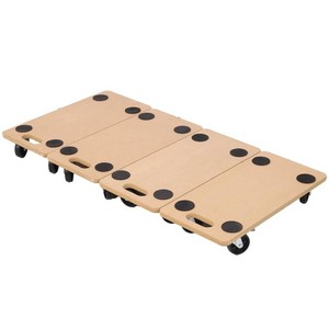 READ DESCRIPTION  Wood Furniture Moving Dolly 4-Pack, 23 x 11.5 in. Platforms, 500 lb Each  Est. Retail $120