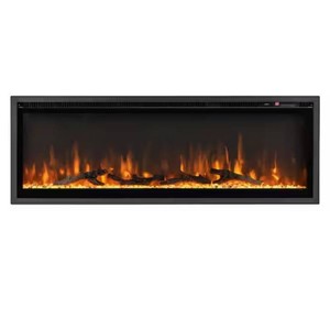 READ DESCRIPTION  50-Inch Wall-Mounted Electric Fireplace Insert with Crystal Glass  Clihome  Model IF-1350TCL  Est. Retail $250
