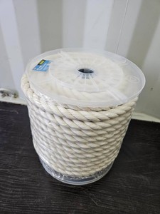 Cotton Rope, 58 In. x 140 Ft, White  Baron  Model 54022  Est. Retail $154