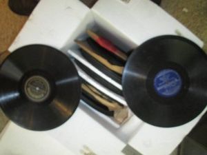 Variety of vintage vinyl record albums
