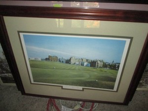Framed Old Course St Andrews in Scotland