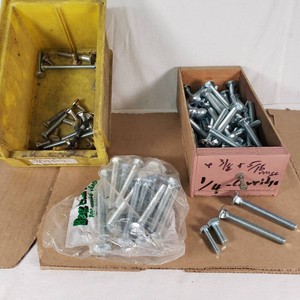 Lot of Carriage and Other Bolts including 38 and 516