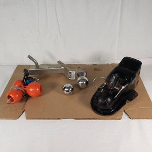 Rigid Hitch Receiver Ball Mount, Couplers, and Trailer Lock
