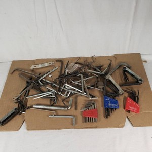 Lot of assorted hex key wrenches including Eklind