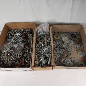 Lot of assorted nuts, bolts, and washers