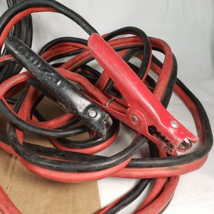 Jumper Cables with Black and Red Clamps