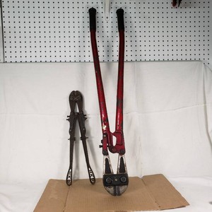 Bolt Cutters including Vintage 13 Made in England and Modern Large Red Bolt Cutter