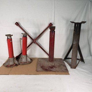 Big Red Jacks Stands and Various Jack Stands and Lug Wrench