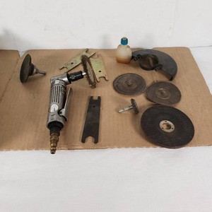 Northern Industrial Tools Angle Die Grinder and Accessories Set including Wire Brushes, Grinding Discs, and Wrenches