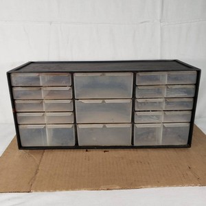 Plastic Storage Cabinet for Hardware with Nails