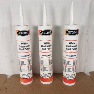 Lot of 3 Jetcoat White Elastomeric Roof Patch 10 fl oz