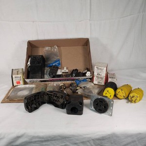 Electrical Plugs, Caps, and Connectors Lot Including Leviton and Pass & Seymour