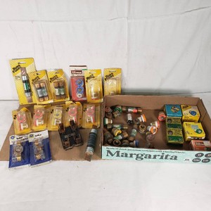 Lot of Buss Fuses and Plug Fuses Including Bussmann and GE