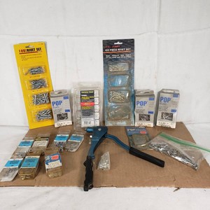 Rivet Tool with Assorted Rivets and Washers