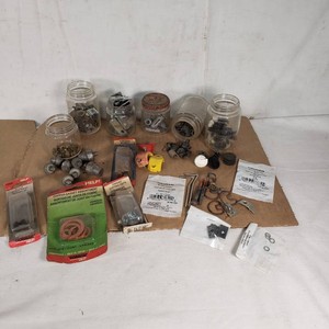 Assortment of Automotive Hardware and Parts