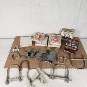 Assorted Exhaust System Accessories and Muffler Clamps