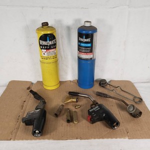 Bernzomatic and Sure Fire Propane Torch Set with Accessories - Tanks about 14 Full