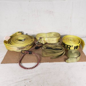 Lot of tow straps and bungee cord