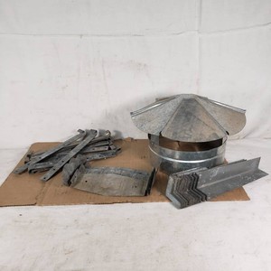 Galvanized Metal Parts Including Roof Vent and Brackets