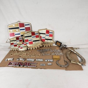 Lot of Cadillac and GMC Automotive Emblems